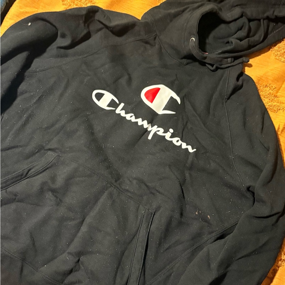 Champion Black Pullover Hoodie
